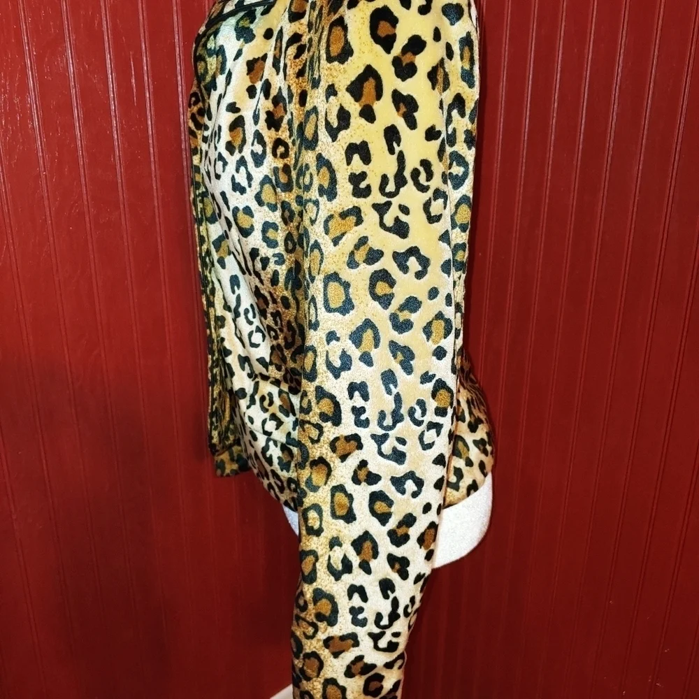 Cheetah Animal Print Blazer A Line 6